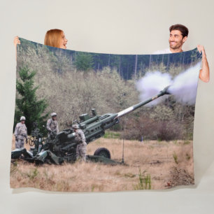 105mm HOWITZER Fleece Blanket