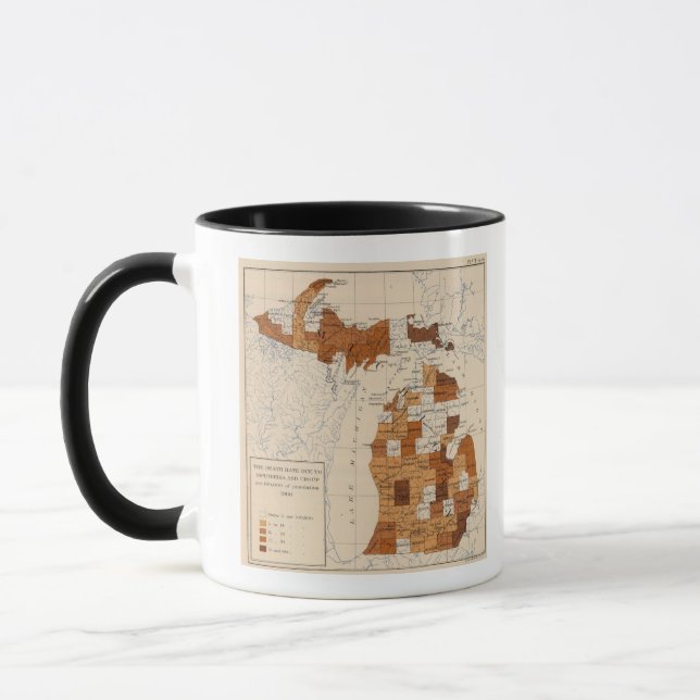 106 Diphtheria, croup Michigan Mug (Left)