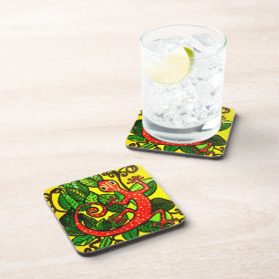 106 - Red Gecko Coasters