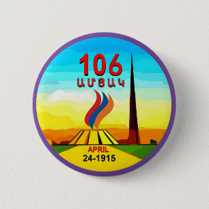 106 Years 2 Inch Round Button