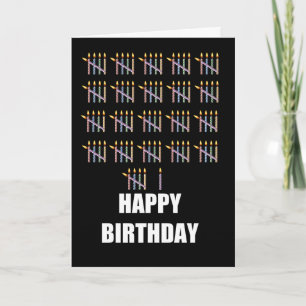 106th Birthday with Candles Card