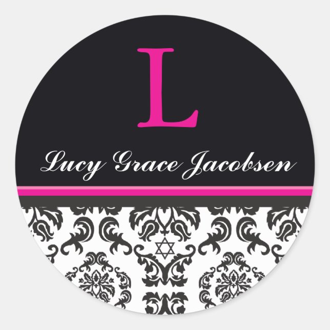 107 Jodene :: STICKER SEAL :: damask1 (Front)