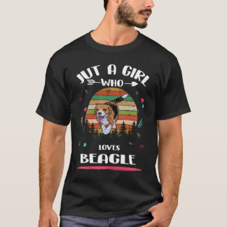 107 Just A Girl Who Loves Beagle T-Shirt