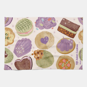 108 Asian Cookies Tea Towel
