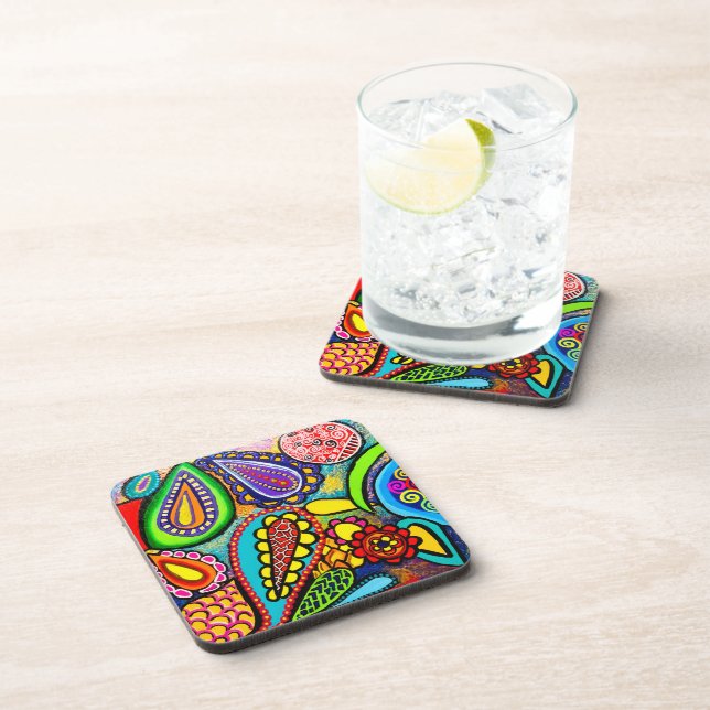 108 - Cellular Art Coasters (Right Side)