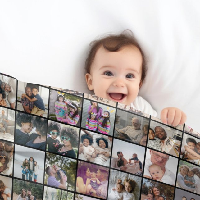 108 Photo Collage  Unique Personalized DIY Custom Fleece Blanket (108 Photo Collage Unique Personalized DIY Custom Fleece Blanket from Ricaso. Photo gift ideas)
