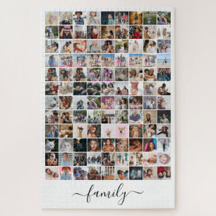 108 Photo Collage  Unique Personalized DIY Custom Jigsaw Puzzle
