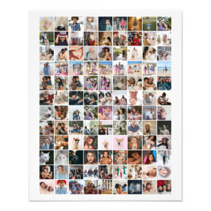 108 Photo Collage  Unique Personalized DIY Custom Print