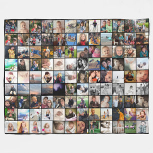 108 Photos or Your Images or quotes Anything Fleece Blanket