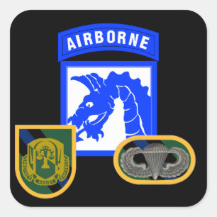 108E POLICE MILITAIRE CO 18E STICKERS AÉRIENS