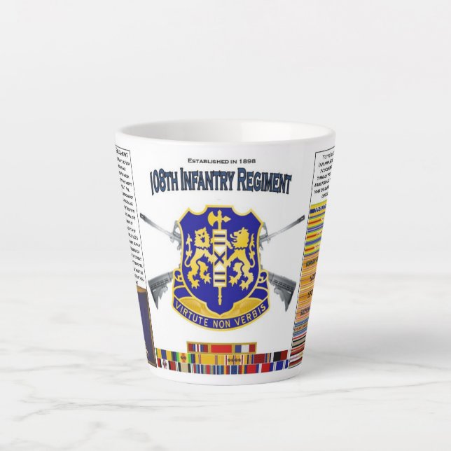 108e régiment d'infanterie 15 oz Mug (Devant)
