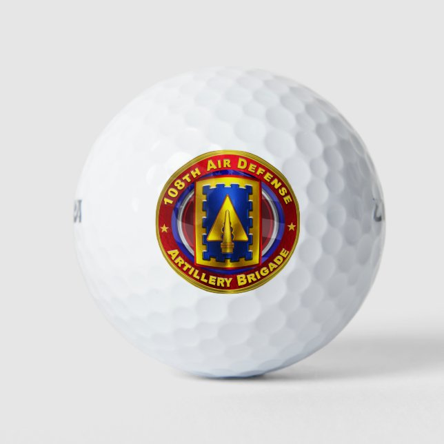 108th Air Defence Artillery Brigade Golf Balls (Front)