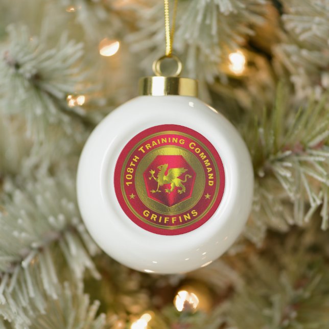 108th Training Command  Ceramic Ball Christmas Ornament (Tree)