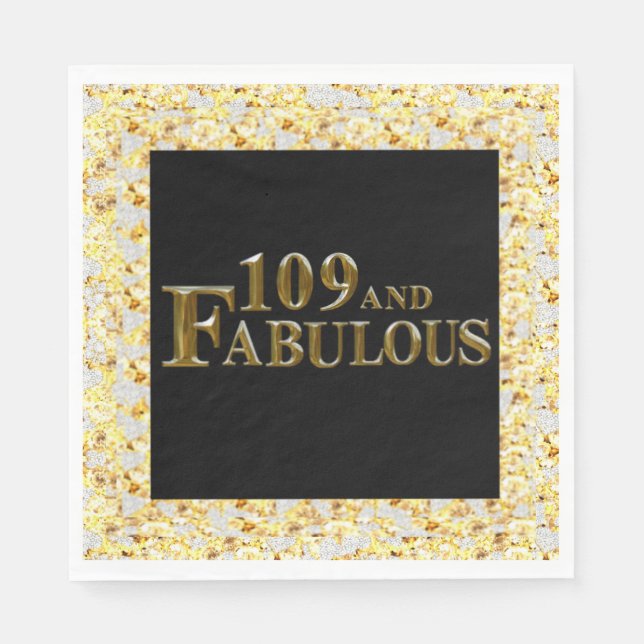 109 Birthday  Napkin (Front)