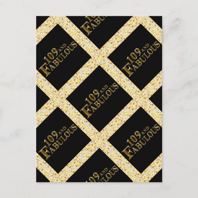 109 Birthday  Postcard (Front)