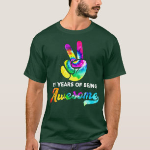 109 Years Of Being Awesome Tie Dye Birthday T-Shirt
