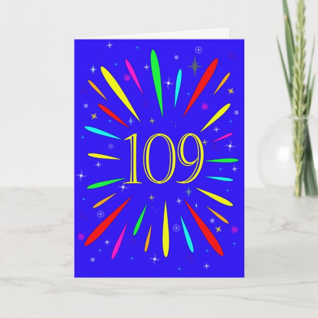 109e anniversaire carte d'explosion (Devant)