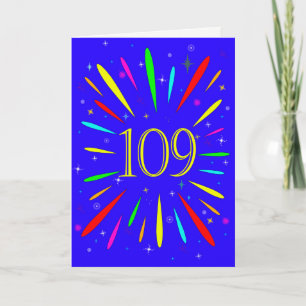 109th Birthday Explosion Card