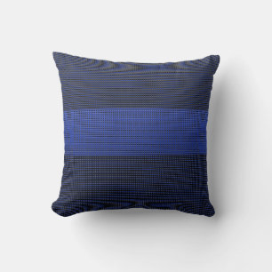 10,000 Thin Blue Line Buttons Throw Pillow