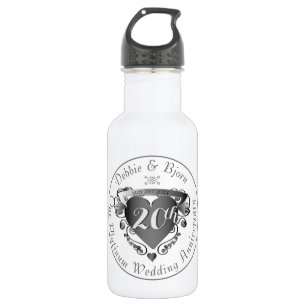 10,11,20th,25th,70th Heart Wedding Anniversary  St 532 Ml Water Bottle