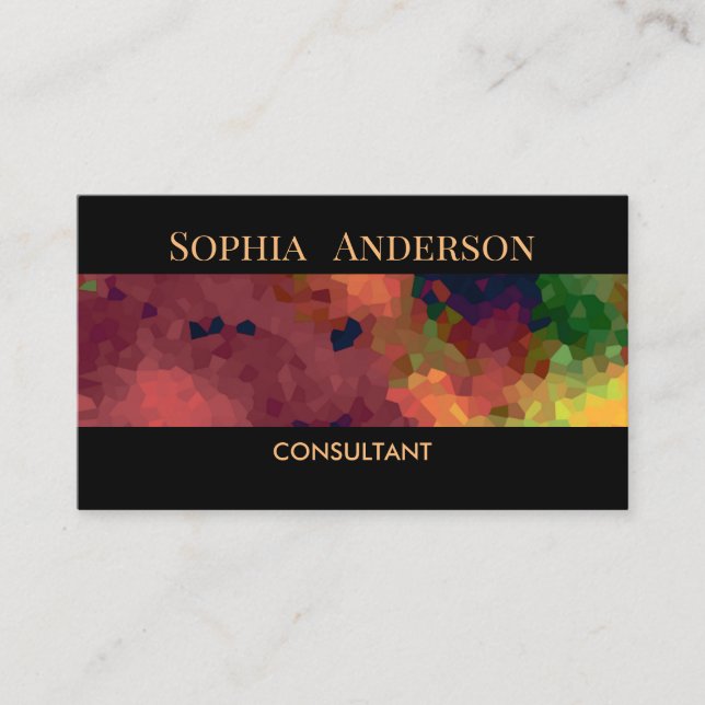 10 . Abstract, elegant, mosaic, mosaic pattern Business Card (Front)