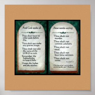 10 Affiche des commandements