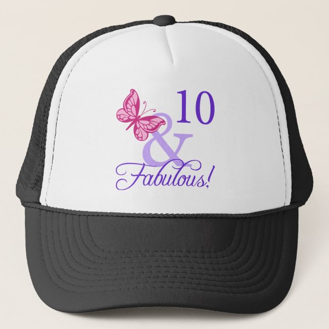 10 And Fabulous Birthday Trucker Hat (Front)