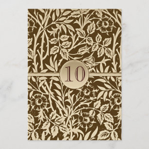 10 ans anniversaire invitation design vintage