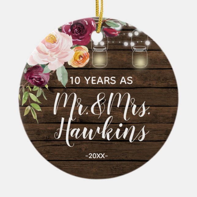 10 ans de personnalisation Ornement (Devant)