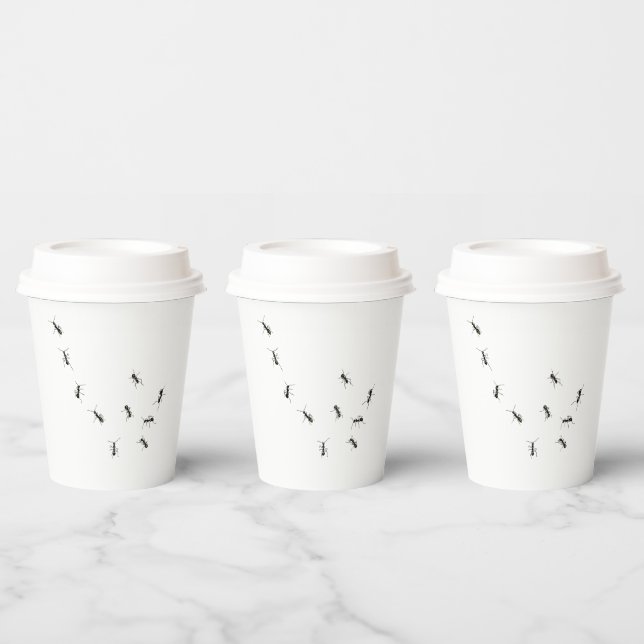 10 ants coffee mug paper cups (Multi)
