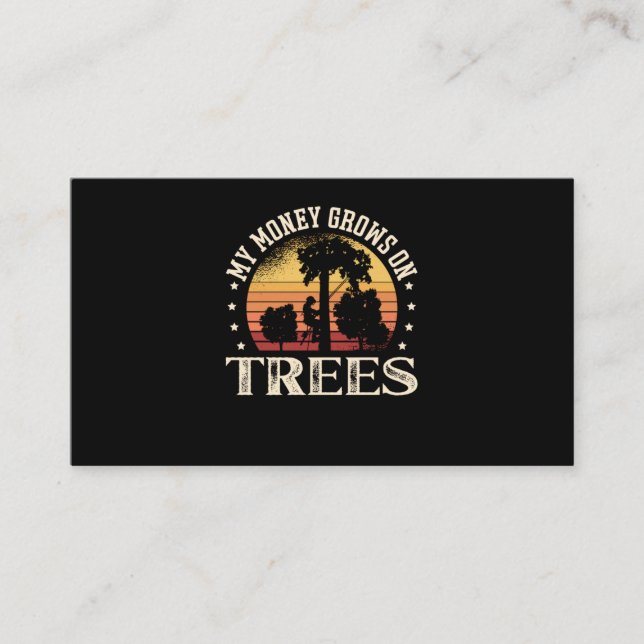 10.Arborist for a Tree trimmer Business Card (Front)