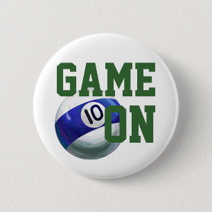 10 Ball 2 Inch Round Button