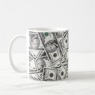 $10 Bill Money Pattern Coffee Mug