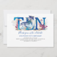 10 Birthday Invitation Under the Sea Marine Park