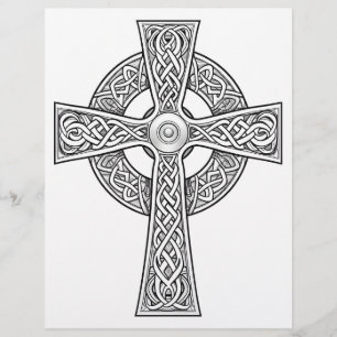 10 Celtic Cross Colouring Pages