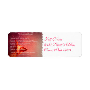 10 Comandments Mailing Labels