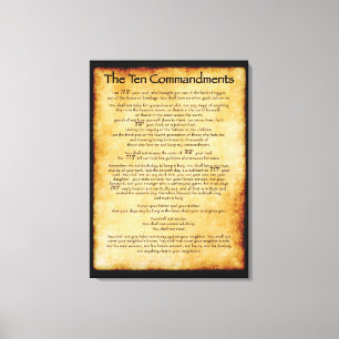 10 Commandments - Canvas Print