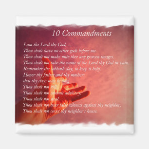 10 Commandments Magnet