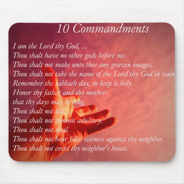 10 Commandments  Mouse Pad (Front)