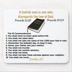 10 Commandments  Mousepad
