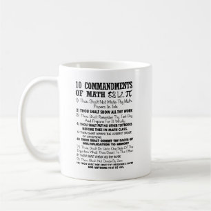10 Commandments Of Math Mug
