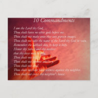 10 Commandments  Postcard