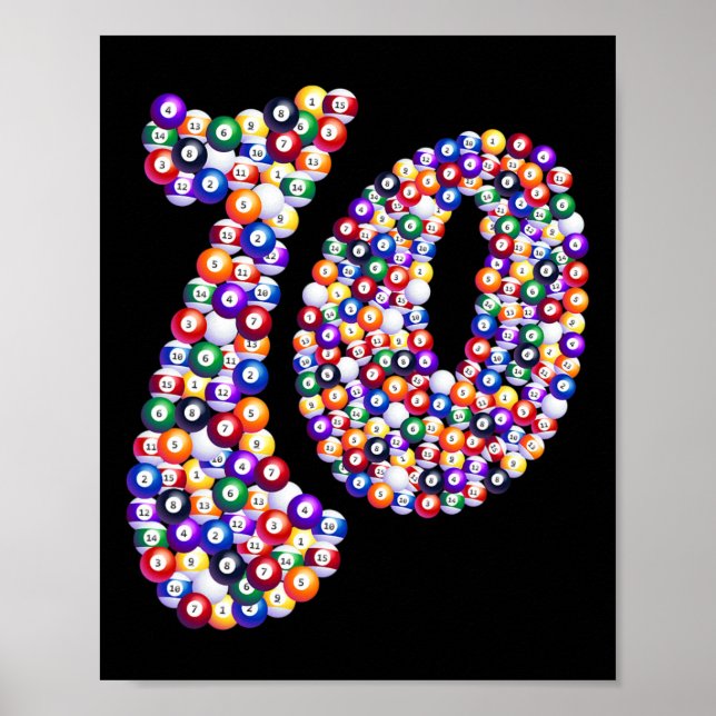 10 Composed Of Billiard Pool Table  Poster (Front)