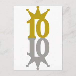 10-Crown-Reflection Postcard