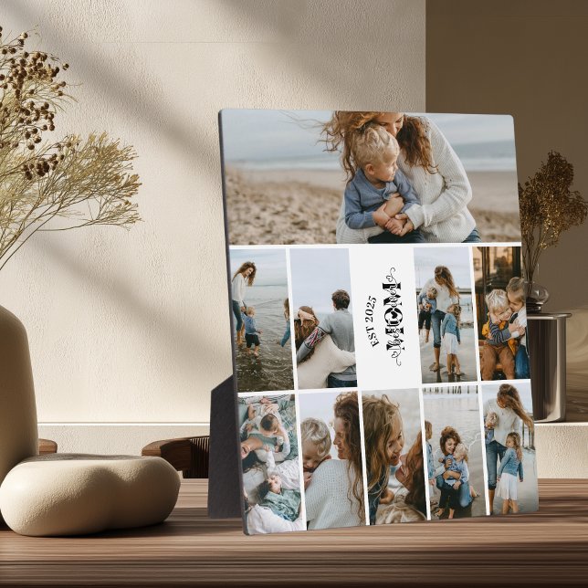 10 Custom Photo Collage Best Mom Ever  Plaque (Creator Uploaded)