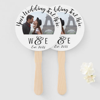 10 Custom Script Text Program Fans Wedding Favour