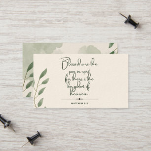 10 Days of Scripture Verse Cards Matthew 5:3