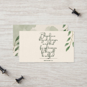 10 Days of Scripture Verse Cards Matthew 5:6