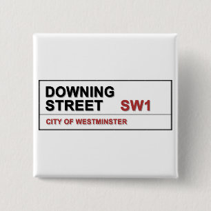 10 Downing Street London England 2 Inch Square Button