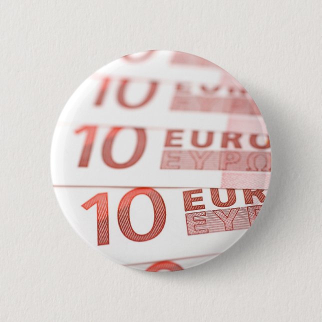 10 Euros 2 Inch Round Button (Front)